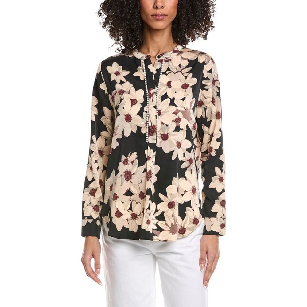 Nicole Miller Womens  Blouse, White